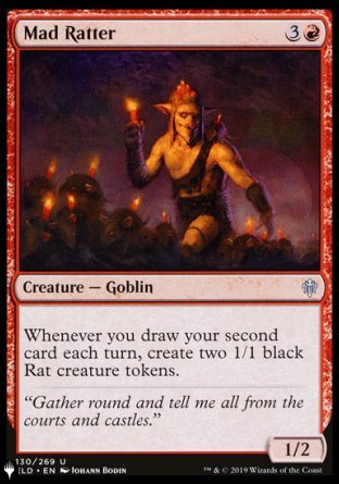 (130) Magic The Gathering The List Single: Mad Ratter  Uncommon
