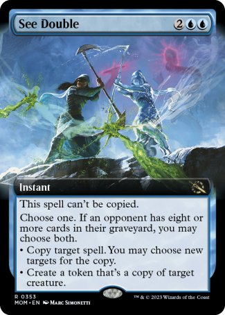 (353) Magic The Gathering March of the Machine: Extras Single: See Double  Rare