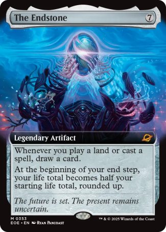 (353) Magic The Gathering Edge of Eternities: Extras Single: The Endstone (V.1)  Mythic
