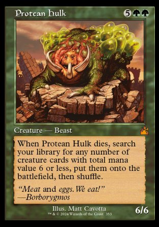 (353) Magic The Gathering Ravnica Remastered: Extras Single: Protean Hulk (V.3)  Mythic