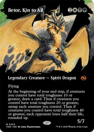 (353) Magic The Gathering Tarkir: Dragonstorm: Extras Single: Betor, Kin to All (V.2) Holo Mythic