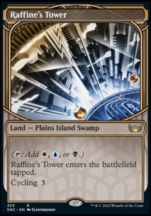 (353) Magic The Gathering Streets of New Capenna: Extras Single: Raffine's Tower (V.2) Holo Rare