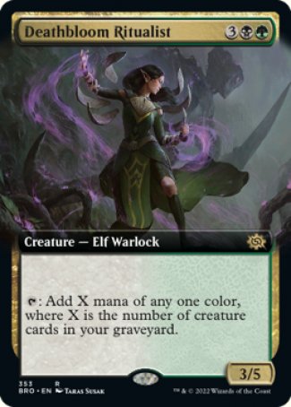 (353) Magic The Gathering The Brothers' War: Extras Single: Deathbloom Ritualist  Rare
