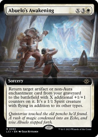 (353) Magic The Gathering The Lost Caverns of Ixalan: Extras Single: Abuelo's Awakening Holo Rare