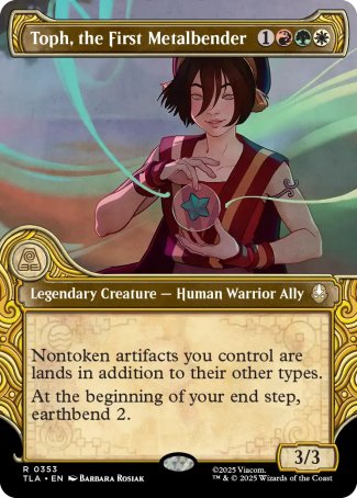 (353) Magic The Gathering Magic: The Gathering | Avatar: The Last Airbender: Extras Single: Toph, the First Metalbender (V.1)  Rare