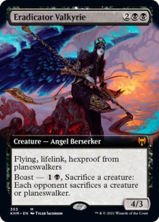(353) Magic The Gathering Kaldheim: Extras Single: Eradicator Valkyrie Holo Mythic