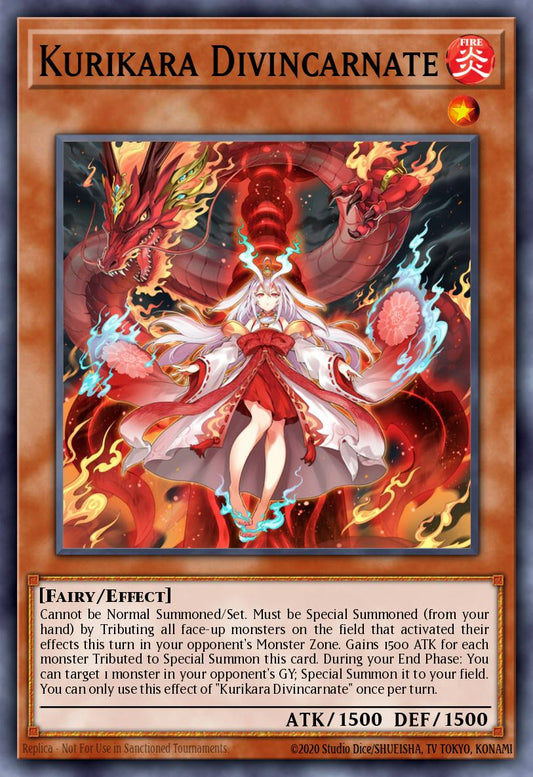 (079) YuGiOh TCG BLTR: Battles of Legend: Terminal Revenge Single: Kurikara Divincarnate  Secret Rare
