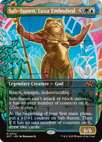 (354) Magic The Gathering Aetherdrift: Extras Single: Sab-Sunen, Luxa Embodied Holo Mythic