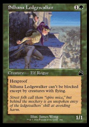 (354) Magic The Gathering Ravnica Remastered: Extras Single: Silhana Ledgewalker  Holo Common