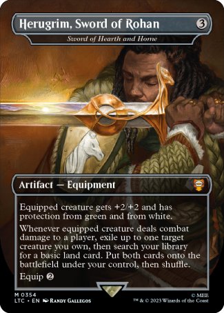 (354) Magic The Gathering Commander: The Lord of the Rings: Tales of Middle-earth: Extras Single: Sword of Hearth and Home (V.1)  Mythic
