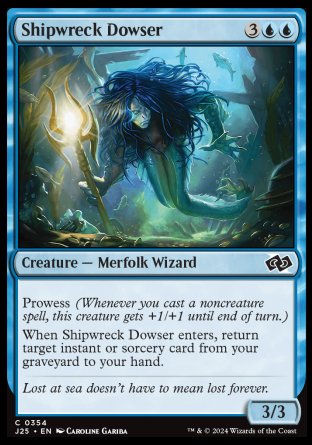 (354) Magic The Gathering Foundations Jumpstart Single: Shipwreck Dowser  Common