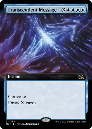 (354) Magic The Gathering March of the Machine: Extras Single: Transcendent Message  Rare