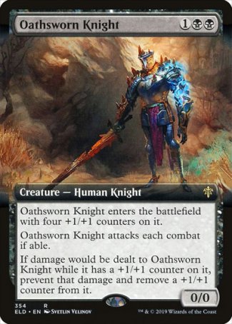 (354) Magic The Gathering Throne of Eldraine: Extras Single: Oathsworn Knight  Rare