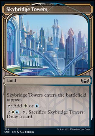(354) Magic The Gathering Streets of New Capenna: Extras Single: Skybridge Towers Holo Common