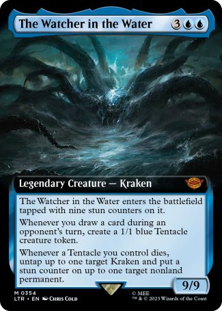 (354) Magic The Gathering The Lord of the Rings: Tales of Middle-earth: Extras Single: The Watcher in the Water  Mythic