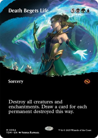 (354) Magic The Gathering Tarkir: Dragonstorm: Extras Single: Death Begets Life (V.1)  Mythic