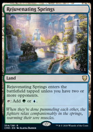 (354/361) Magic The Gathering Commander Legends Single: Rejuvenating Springs Holo Rare