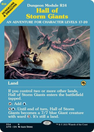 (354) Magic The Gathering Adventures in the Forgotten Realms: Extras Single: Hall of Storm Giants Holo Rare