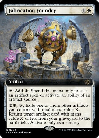 (354) Magic The Gathering The Lost Caverns of Ixalan: Extras Single: Fabrication Foundry Holo Rare