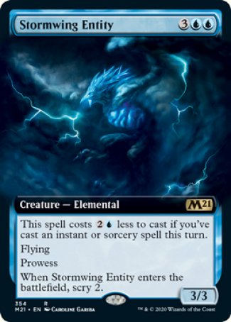 (354) Magic The Gathering Core 2021: Extras Single: Stormwing Entity Holo Rare