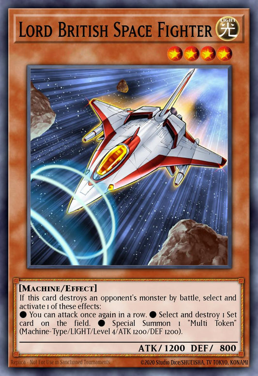 (035) YuGiOh TCG SOVR: Stardust Overdrive Single: Lord British Space Fighter  Rare