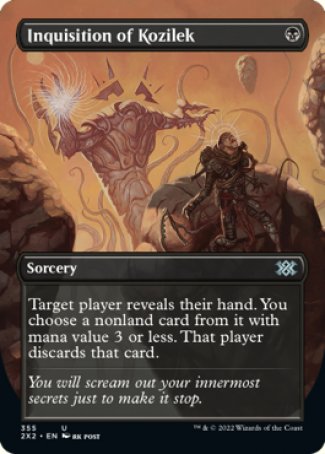 (355) Magic The Gathering Double Masters 2022: Extras Single: Inquisition of Kozilek  Uncommon