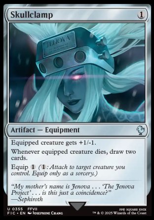 (355) Magic The Gathering Commander: Magic: The Gathering - FINAL FANTASY Single: Skullclamp  Uncommon