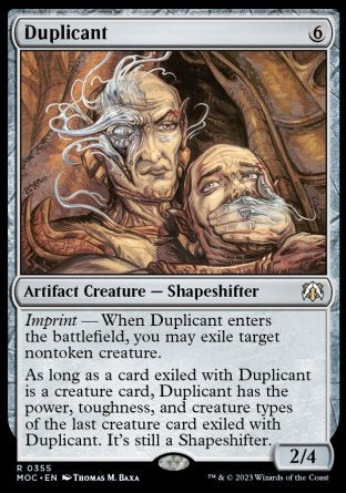 (355) Magic The Gathering Commander: March of the Machine Single: Duplicant  Rare