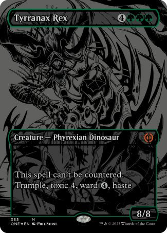 (355) Magic The Gathering Phyrexia: All Will Be One: Extras Single: Tyrranax Rex (V.2) Holo Mythic