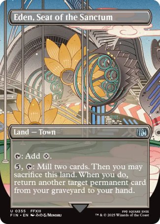 (355) Magic The Gathering Magic: The Gathering - FINAL FANTASY: Extras Single: Eden, Seat of the Sanctum Holo Uncommon
