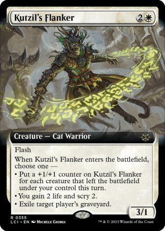 (355) Magic The Gathering The Lost Caverns of Ixalan: Extras Single: Kutzil's Flanker Holo Rare