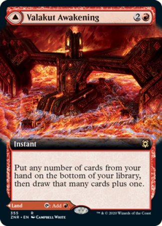 (355) Magic The Gathering Zendikar Rising: Extras Single: Valakut Awakening // Valakut Stoneforge  Rare