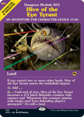 (355) Magic The Gathering Adventures in the Forgotten Realms: Extras Single: Hive of the Eye Tyrant Holo Rare
