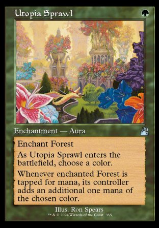 (355) Magic The Gathering Ravnica Remastered: Extras Single: Utopia Sprawl  Uncommon