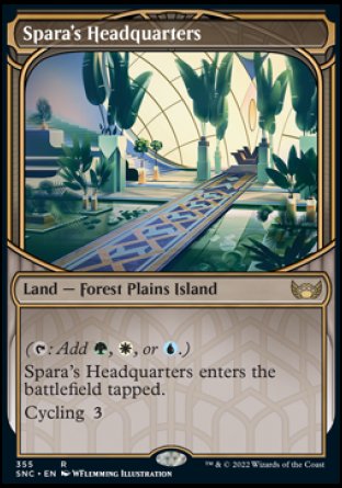 (355) Magic The Gathering Streets of New Capenna: Extras Single: Spara's Headquarters (V.2)  Rare