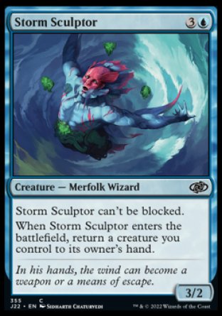 (355) Magic The Gathering Jumpstart 2022 Single: Storm Sculptor  Common
