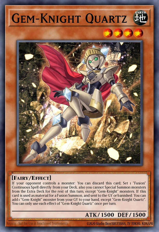 (152) YuGiOh TCG MP24: 25th Anniversary Tin: Dueling Mirrors Single: Gem-Knight Quartz  Ultra Rare