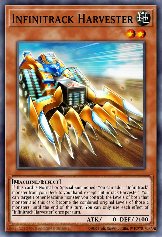 (206) YuGiOh TCG MP20: 2020 Tin of Lost Memories Mega Pack Single: Infinitrack Harvester  Ultra Rare