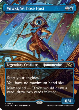 (356) Magic The Gathering Aetherdrift: Extras Single: Vnwxt, Verbose Host  Rare
