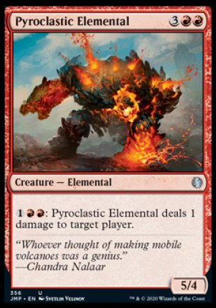 (356) Magic The Gathering Jumpstart Single: Pyroclastic Elemental  Uncommon