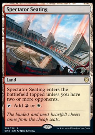 (356/361) Magic The Gathering Commander Legends Single: Spectator Seating Holo Rare