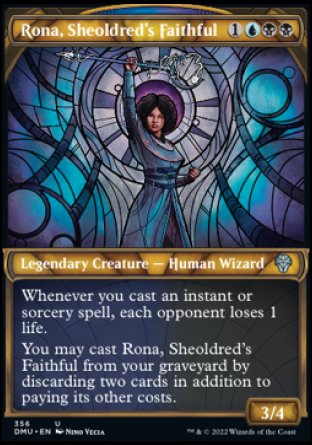 (356) Magic The Gathering Dominaria United: Extras Single: Rona, Sheoldred's Faithful (V.2)  Uncommon