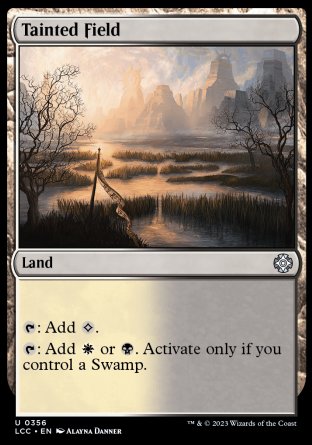 (356) Magic The Gathering Commander: The Lost Caverns of Ixalan Single: Tainted Field  Uncommon