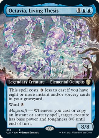 (356) Magic The Gathering Commander: Strixhaven: Extras Single: Octavia, Living Thesis  Rare