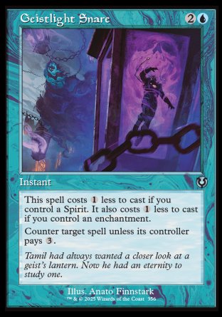 (356) Magic The Gathering Innistrad Remastered: Extras Single: Geistlight Snare Holo Uncommon