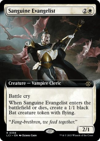 (356) Magic The Gathering The Lost Caverns of Ixalan: Extras Single: Sanguine Evangelist  Rare