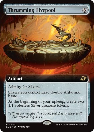 (356) Magic The Gathering Edge of Eternities: Extras Single: Thrumming Hivepool Holo Rare
