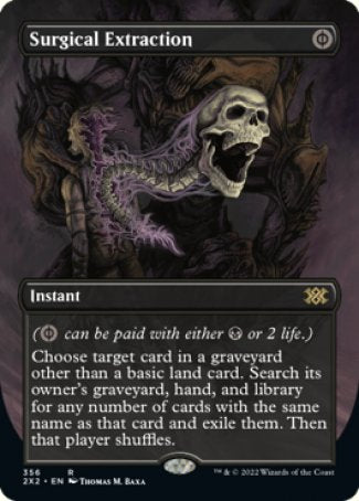 (356) Magic The Gathering Double Masters 2022: Extras Single: Surgical Extraction (V.1)  Rare