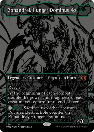 (356) Magic The Gathering Phyrexia: All Will Be One: Extras Single: Zopandrel, Hunger Dominus (V.2) Holo Mythic
