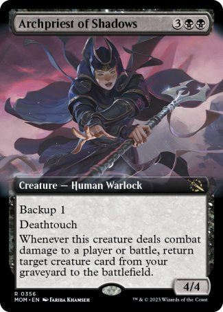 (356) Magic The Gathering March of the Machine: Extras Single: Archpriest of Shadows  Rare